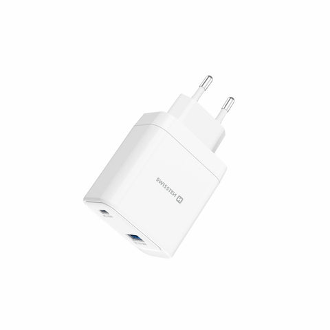Swissten Core Travel Charger (45W) - 22071330 - White