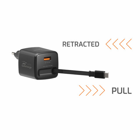 Swissten SlideCharge Travel Charger (45W) - 22071340 - Black