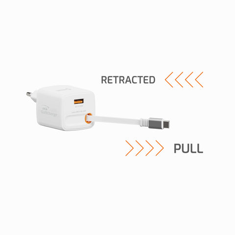 Swissten SlideCharge Travel Charger (45W) - 22071350 - White