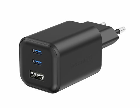 Swissten 65W 2x UBS-C & USB-A Travel Charger - 22071410 - Black