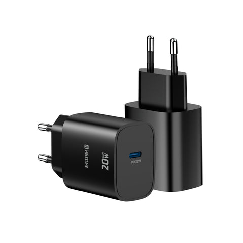 Swissten Edge USB-C Travel Charger (20W) - 22071710 - Black