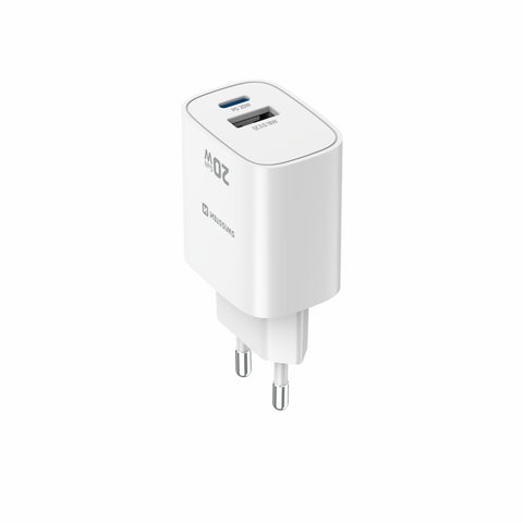 Swissten Edge USB-C + USB-A Travel Charger (20W) - 22071713 - White