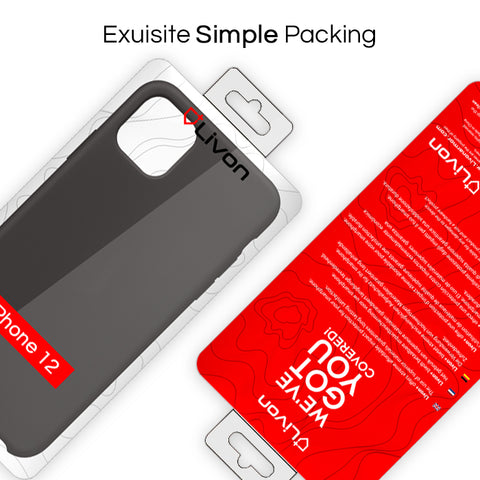 Livon Silicon Shield Case for iPhone 11 Pro Max - Red