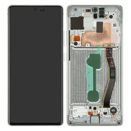 Samsung G770F Galaxy S10 Lite LCD Display + Touchscreen + Frame GH82-21672B/GH82-21992B White