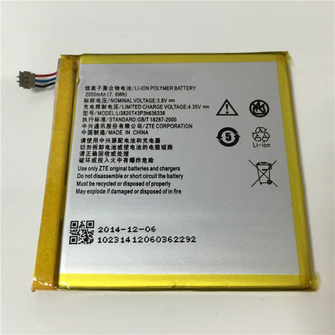 ZTE Blade L2 Battery Li3820T43P3h636338 - 2000 mAh