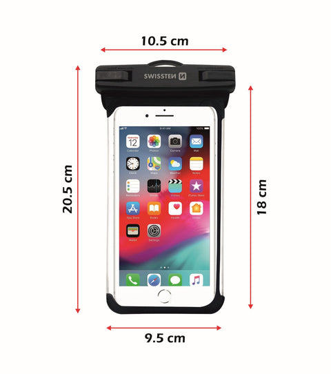 Swissten Waterproof Case - 32900800 - Black