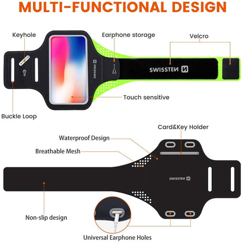 Swissten Armband Case - 32903200 - Up to Phones for 6.0"