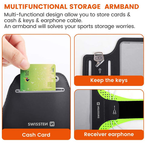 Swissten Armband Case - 32903200 - Up to Phones for 6.0"