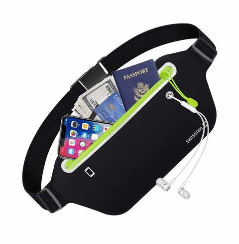 Swissten Waist Bag - 32903400 - Up to Phones for 7.0" - Black