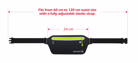 Swissten Waist Bag - 32903400 - Up to Phones for 7.0" - Black