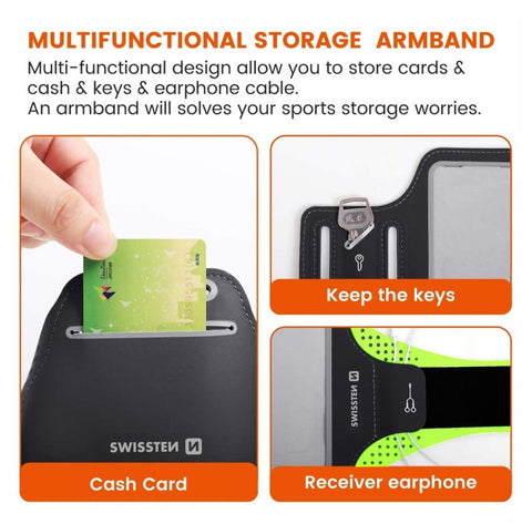 Swissten Armband Case - 32903600 - Up to Phones for 6.0" - Pink