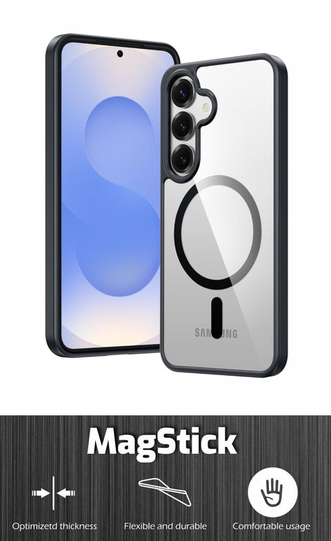 Swissten SM-S948B Galaxy S26 Ultra Metallic Magstick Case - 33001745 - For Magsafe Charging - Black