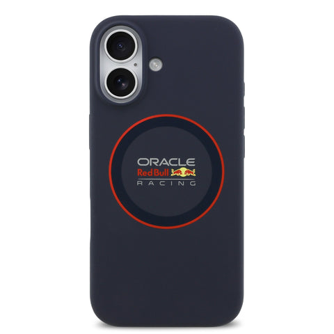 Red Bull iPhone 17 MagSafe Liquid Silicon Case With Red Ring - 3666339527303 - Navy