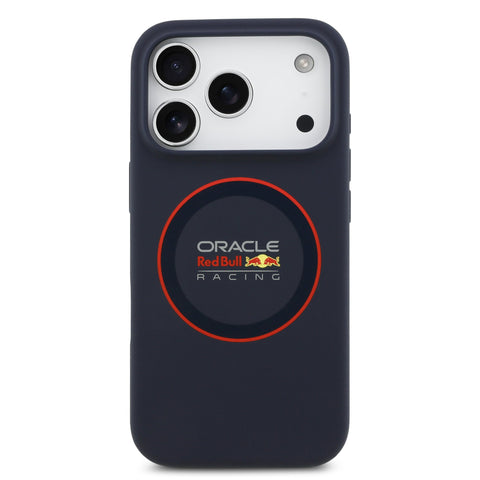 Red Bull iPhone 17 Pro MagSafe Liquid Silicon Case With Red Ring - 3666339527327 - Navy