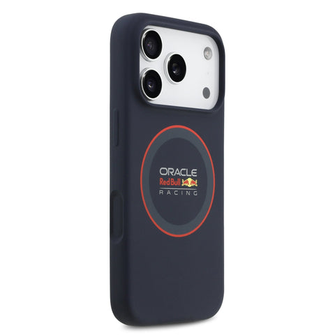 Red Bull iPhone 17 Pro MagSafe Liquid Silicon Case With Red Ring - 3666339527327 - Navy