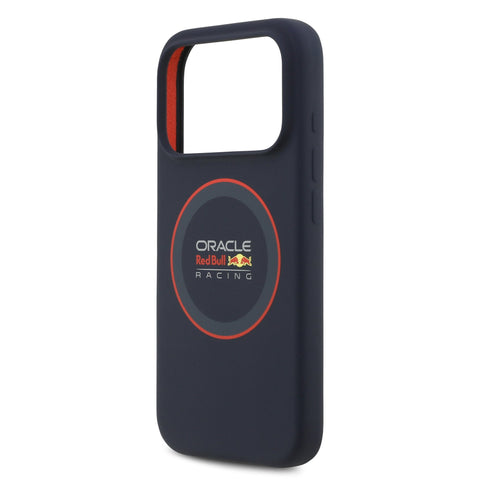 Red Bull iPhone 17 Pro MagSafe Liquid Silicon Case With Red Ring - 3666339527327 - Navy