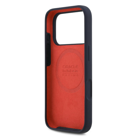 Red Bull iPhone 17 Pro MagSafe Liquid Silicon Case With Red Ring - 3666339527327 - Navy