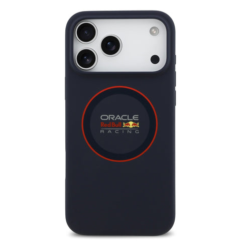 Red Bull iPhone 17 Pro Max MagSafe Liquid Silicon Case With Red Ring - 3666339527334 - Navy
