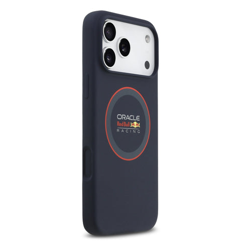 Red Bull iPhone 17 Pro Max MagSafe Liquid Silicon Case With Red Ring - 3666339527334 - Navy