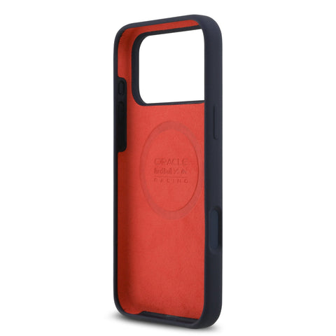 Red Bull iPhone 17 Pro Max MagSafe Liquid Silicon Case With Red Ring - 3666339527334 - Navy