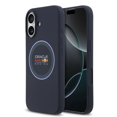 Red Bull iPhone 17 MagSafe Liquid Silicon Case With Blue Ring - 3666339527341 - Navy