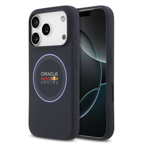 Red Bull iPhone 17 Pro MagSafe Liquid Silicon Case With Blue Ring - 3666339527365 - Navy