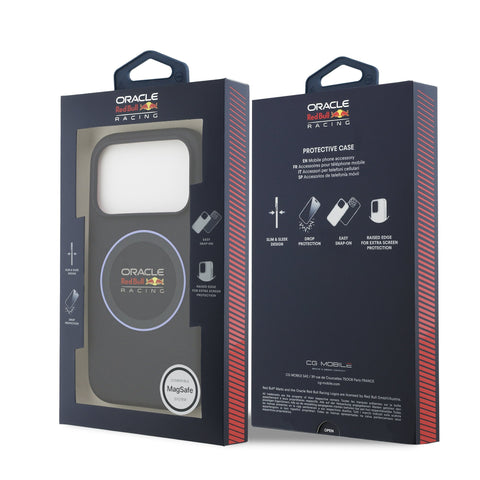 Red Bull iPhone 17 Pro MagSafe Liquid Silicon Case With Blue Ring - 3666339527365 - Navy