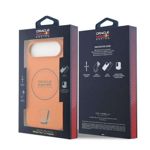 Red Bull iPhone Air MagSafe Liquid Silicon Case With Ring - 3666339527518 - Orange