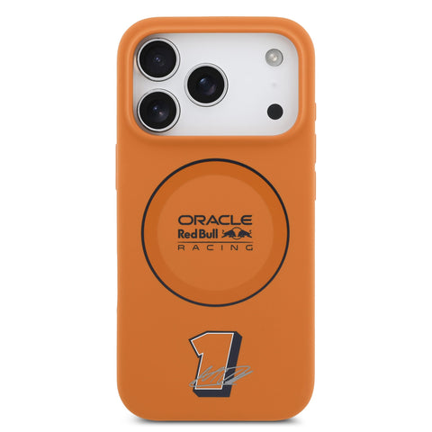 Red Bull iPhone 17 Pro MagSafe Liquid Silicon Case With Ring - 3666339527525 - Orange