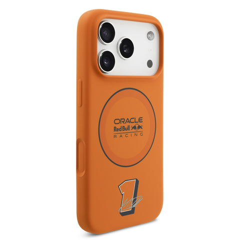 Red Bull iPhone 17 Pro MagSafe Liquid Silicon Case With Ring - 3666339527525 - Orange