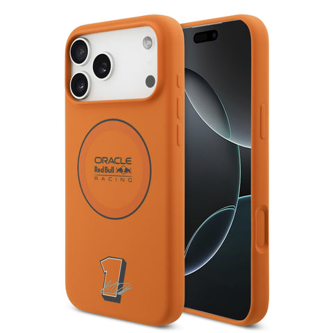 Red Bull iPhone 17 Pro Max MagSafe Liquid Silicon Case With Ring - 3666339527532 - Orange