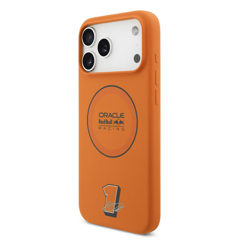 Red Bull iPhone 17 Pro Max MagSafe Liquid Silicon Case With Ring - 3666339527532 - Orange