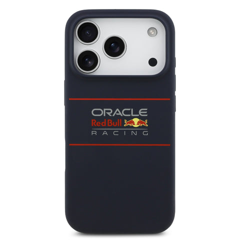 Red Bull iPhone 17 Pro MagSafe Liquid Silicon Case With Horizontal Logo - 3666339527563 - Navy