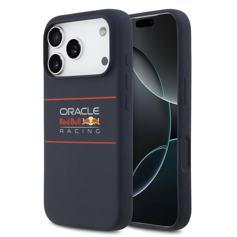 Red Bull iPhone 17 Pro Max MagSafe Liquid Silicon Case With Horizontal Logo - 3666339527570 - Navy