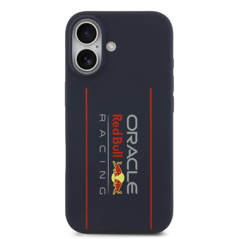 Red Bull iPhone 17 MagSafe Liquid Silicon Case With Vertical Logo - 3666339527587 - Navy