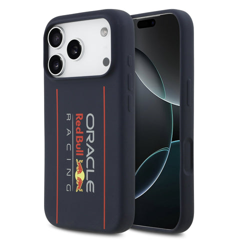 Red Bull iPhone 17 Pro MagSafe Liquid Silicon Case With Vertical Logo - 3666339527600 - Navy