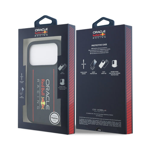 Red Bull iPhone 17 Pro Max MagSafe Liquid Silicon Case With Vertical Logo - 3666339527617 - Navy