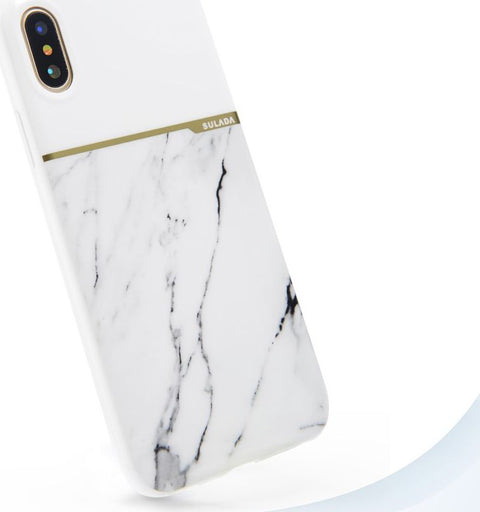 Apple iPhone 6G/iPhone 6S - Sulada Marble TPU Case - White