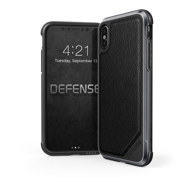 X-doria Apple iPhone X Hard Case Defence Lux - 3X2D0152A | 6950941460736 - Black Leather