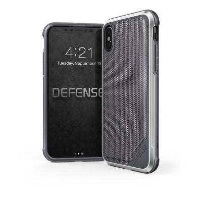 X-doria Apple iPhone X Hard Case Defence Lux - 3X2D0193A | 6950941460743 Gray Nylon