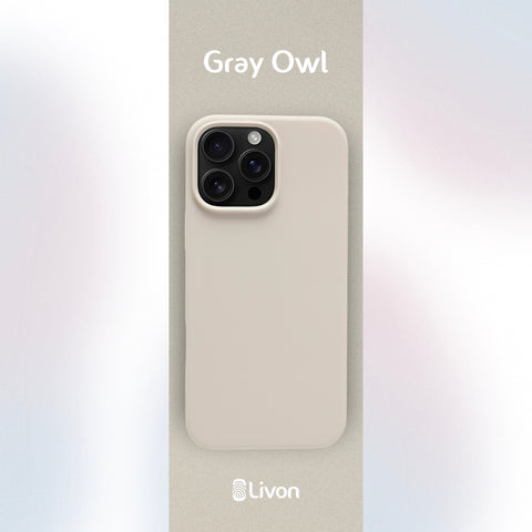 Livon iPhone 16 SoftSkin - Gray Owl