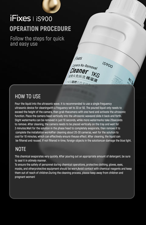 iFixes iS900 - Camera Black Spots Cleaner - 500 ML