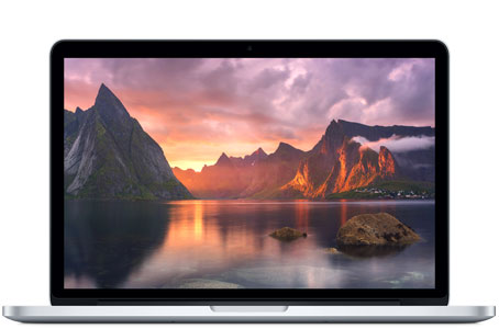 Apple MacBook Pro Retina 13 Inch - A1502 -  2015 - 2.7GHz - Intel Core i5 - 8GB RAM - 120GB) - Silver