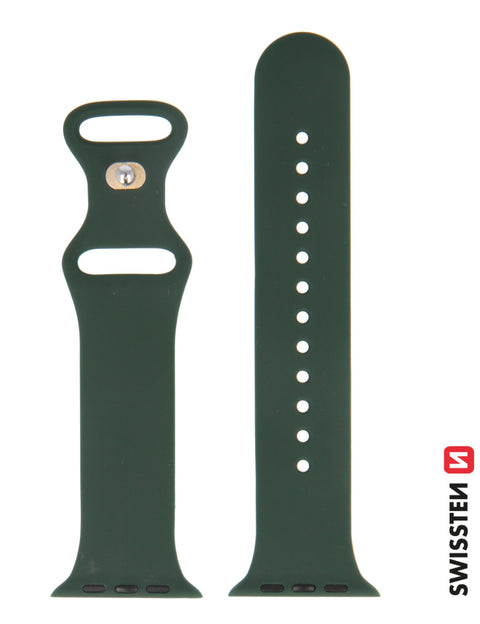 Swissten Apple Watch 38-41mm Silicone Band - 46000106 - Green