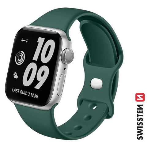 Swissten Apple Watch 42-49mm Silicone Band - 46000117 - Stone Grey