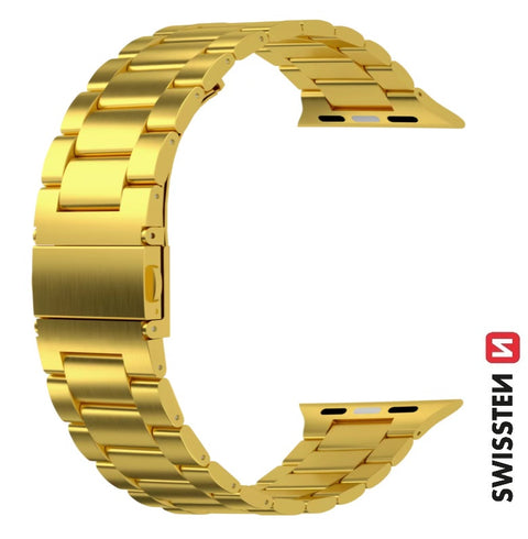 Swissten Apple Watch 42-49mm Metal Band - 46000314 - Gold