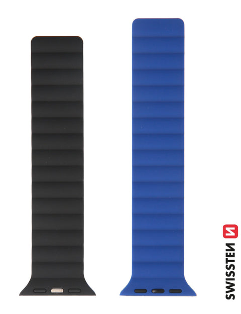 Swissten Apple Watch 38-41mm Magnetic Silicone Band - 46000504 - Blue