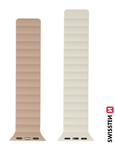 Swissten Apple Watch 38-41mm Magnetic Silicone Band - 46000505 - White