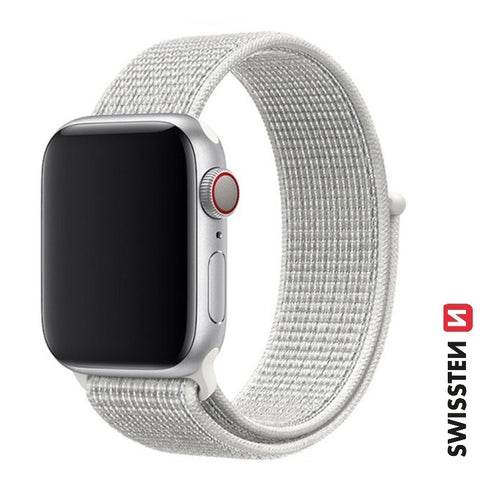 Swissten Apple Watch 38-41mm Nylon Band - 46000703 - White