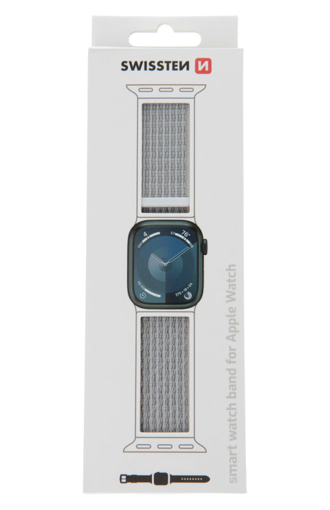 Swissten Apple Watch 38-41mm Nylon Band - 46000703 - White